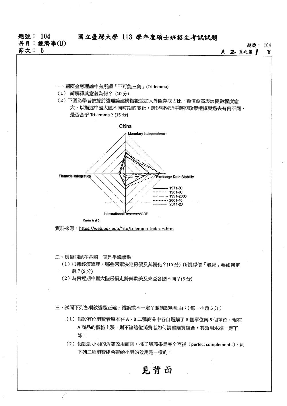 原卷第 1 頁