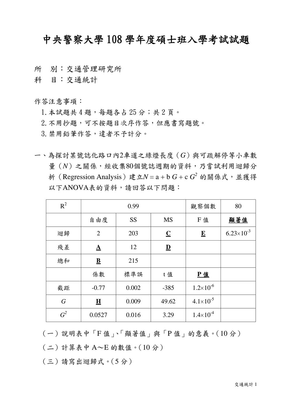 原卷第 1 頁