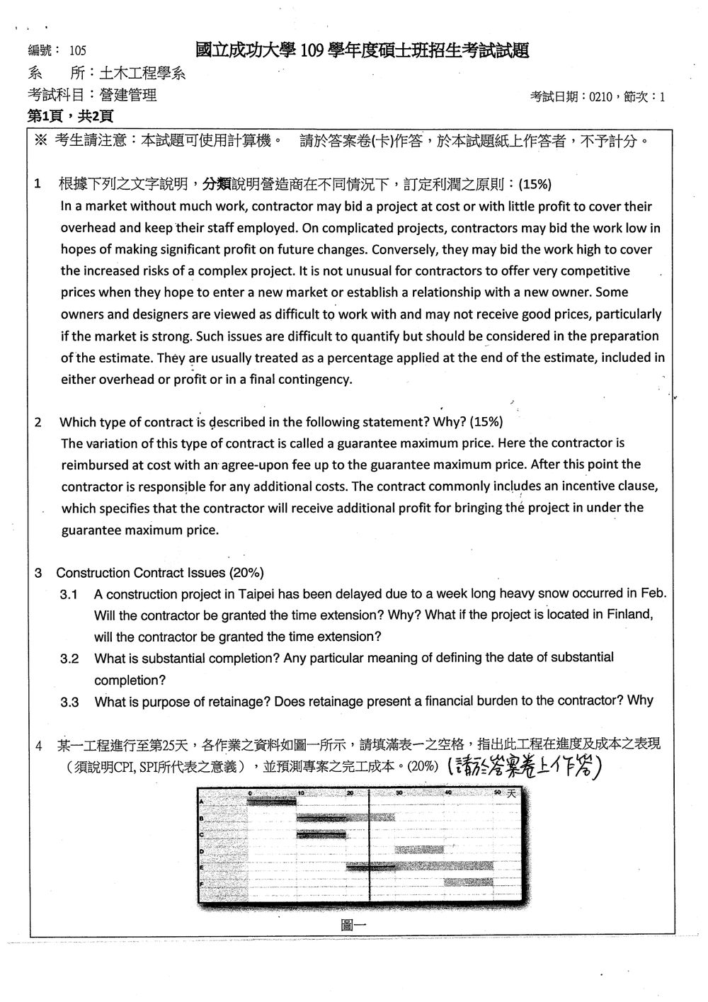 原卷第 1 頁