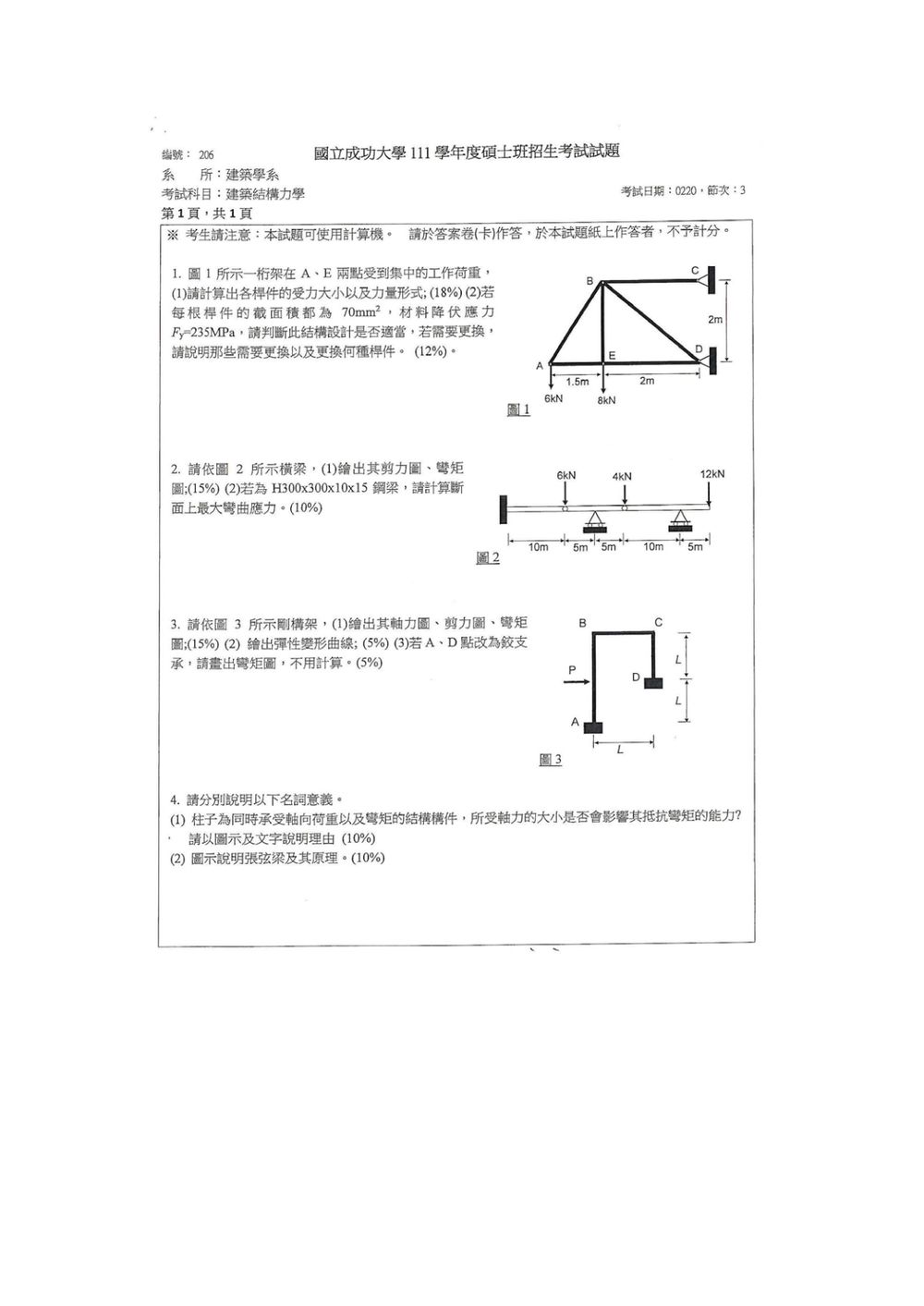 原卷第 2 頁