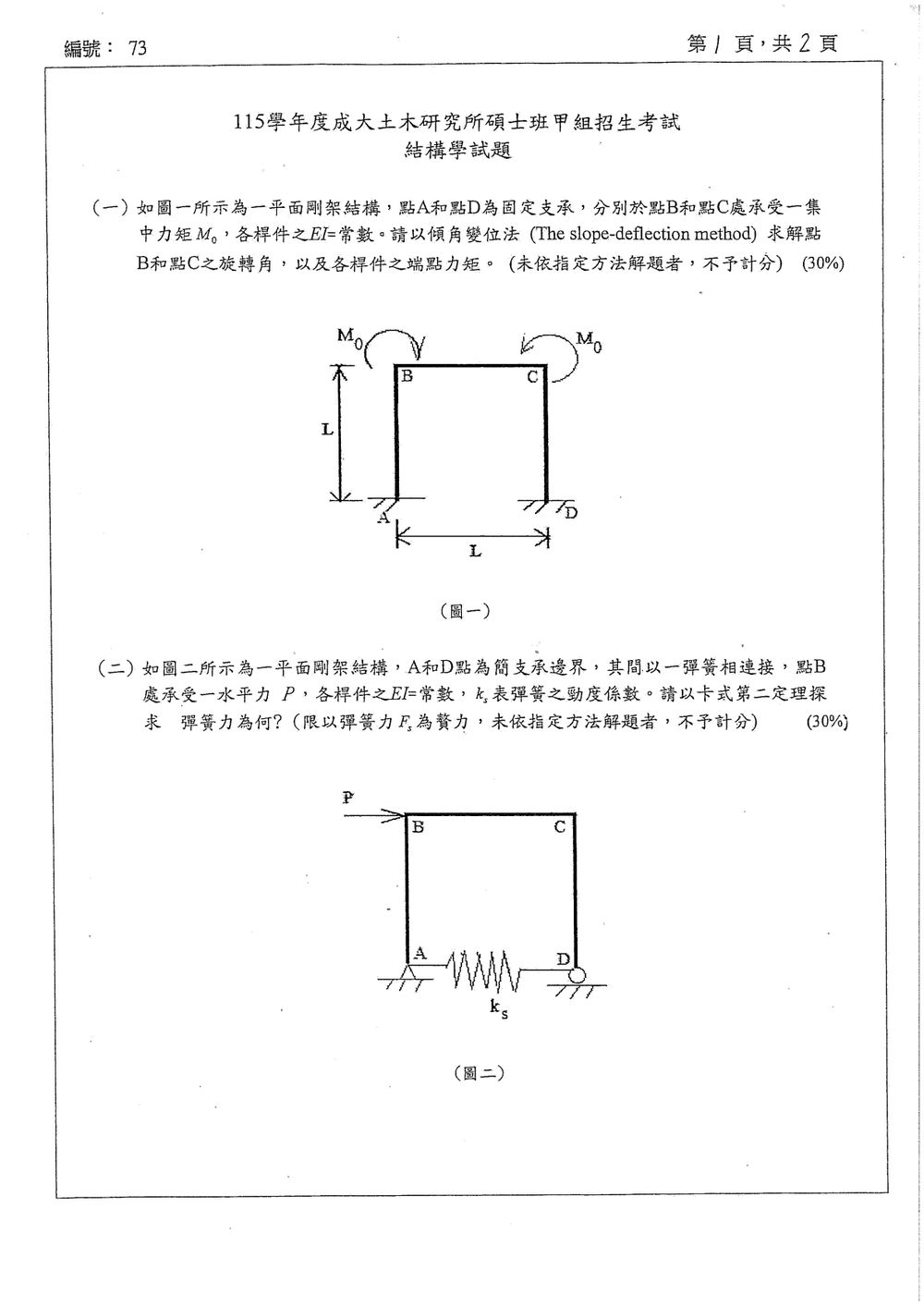 原卷第 2 頁