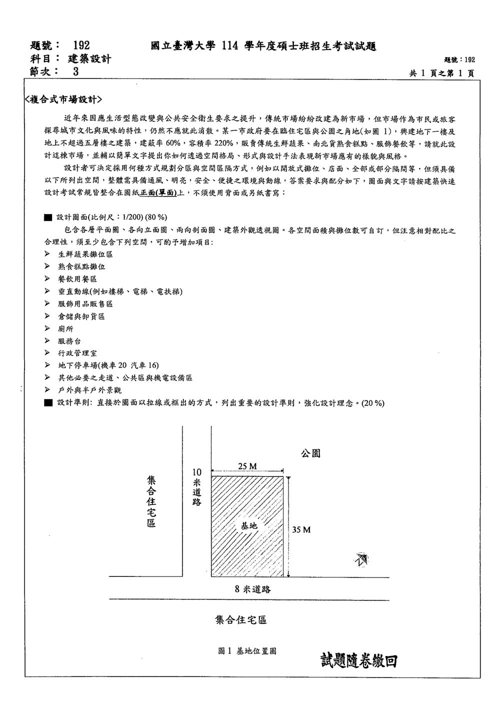 原卷第 1 頁