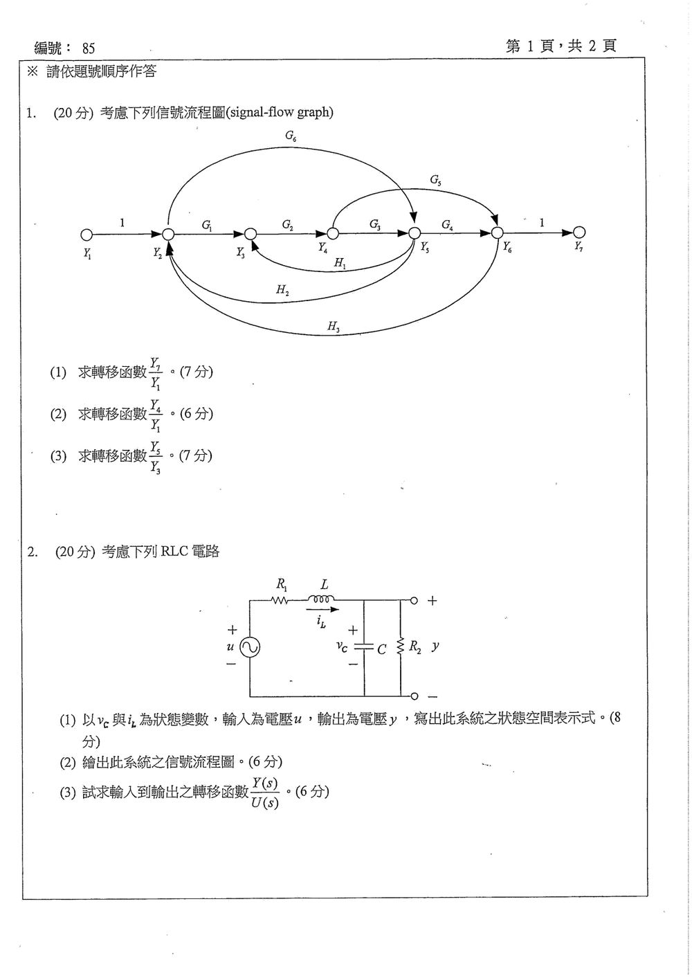 原卷第 2 頁
