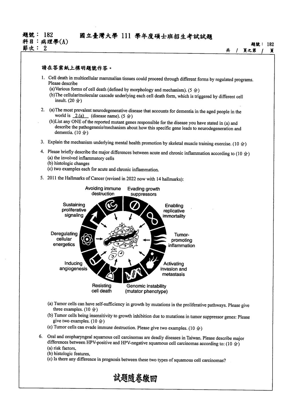 原卷第 1 頁
