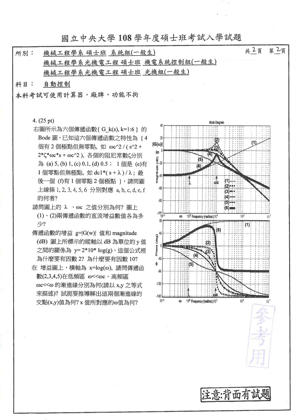 原卷第 2 頁