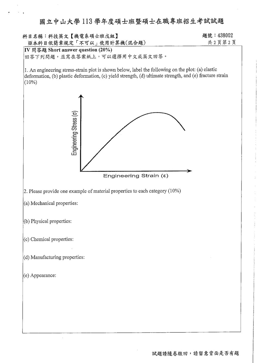 原卷第 3 頁