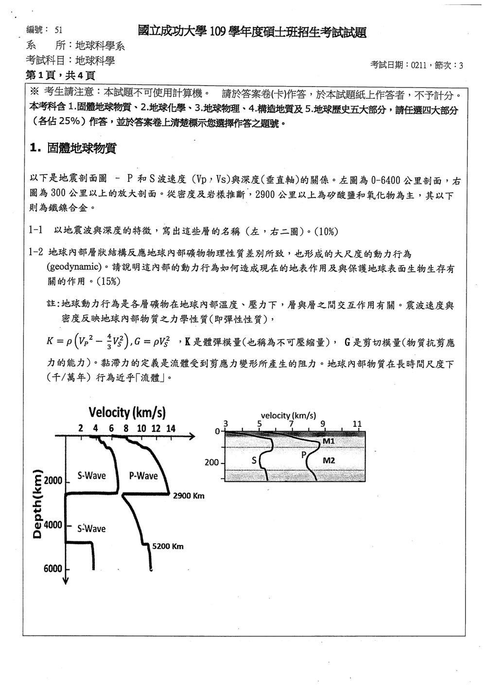 原卷第 1 頁