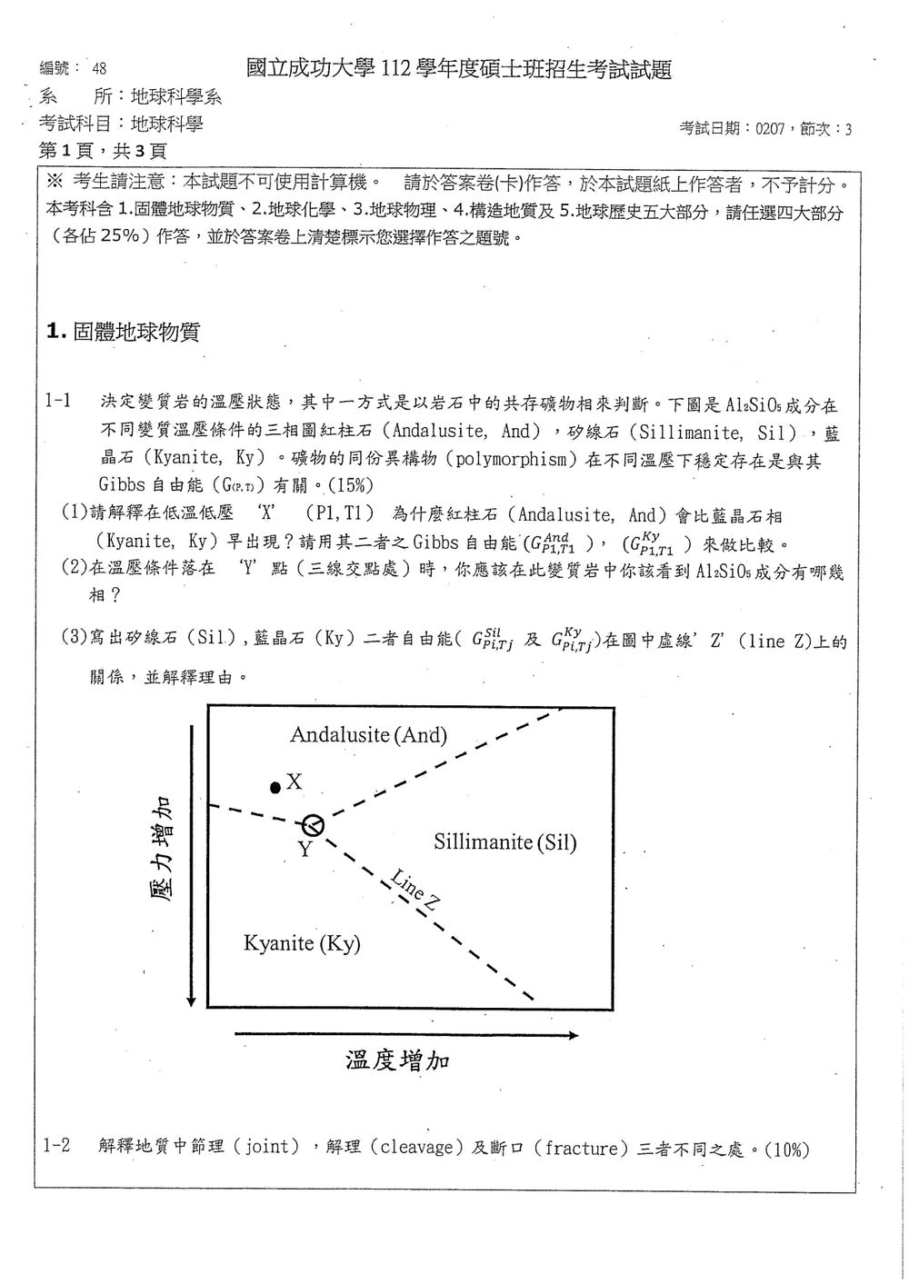 原卷第 2 頁