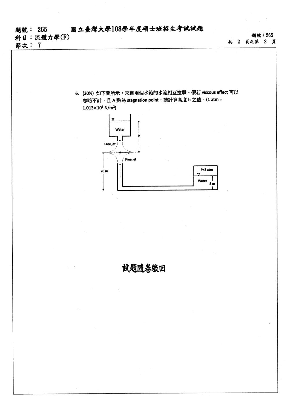 原卷第 2 頁
