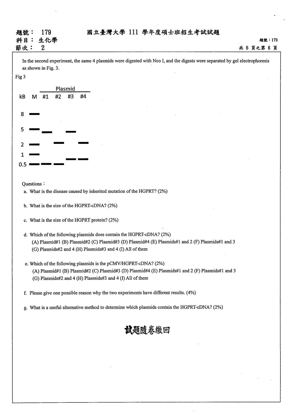 原卷第 6 頁
