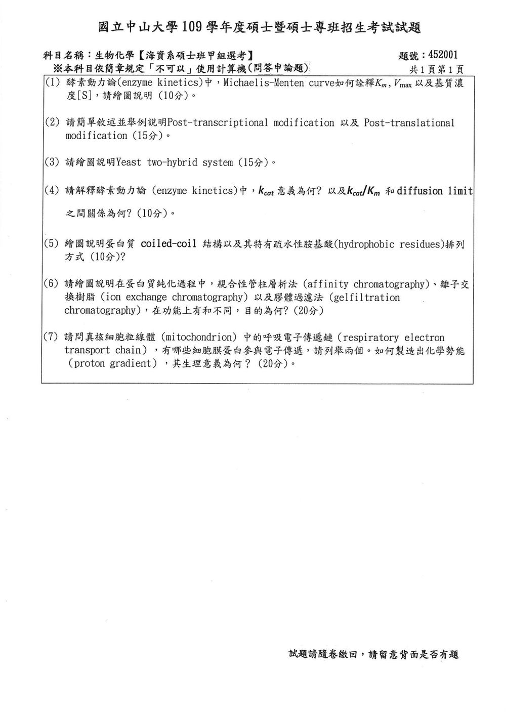 原卷第 2 頁
