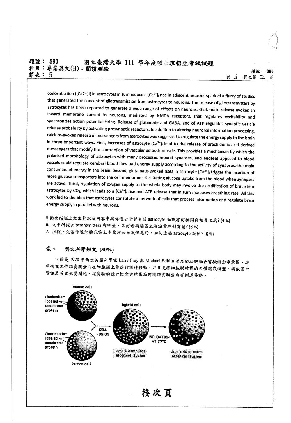 原卷第 2 頁