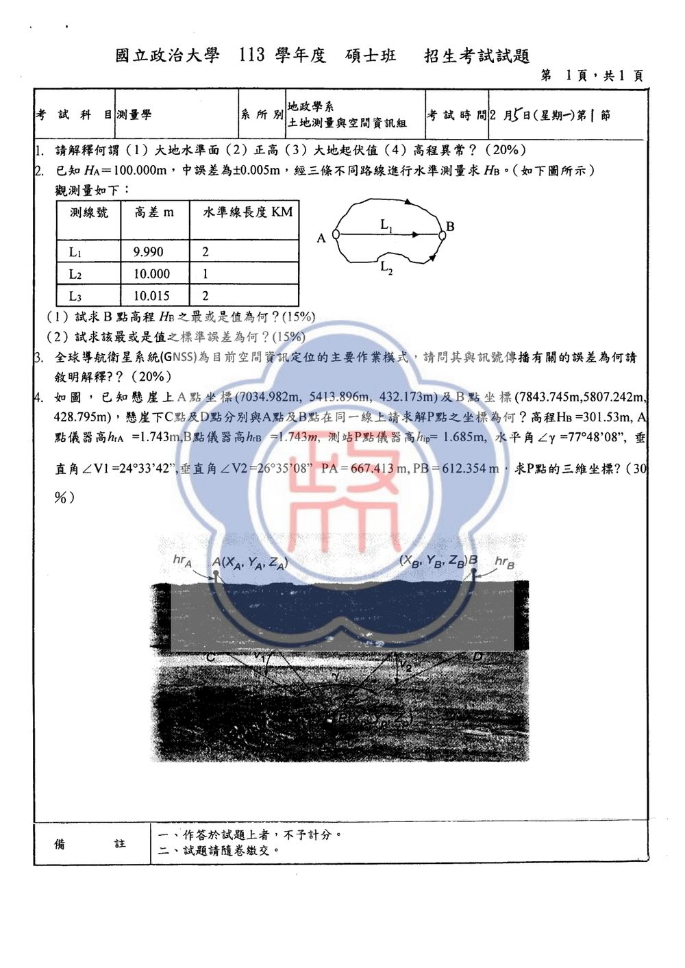 原卷第 1 頁