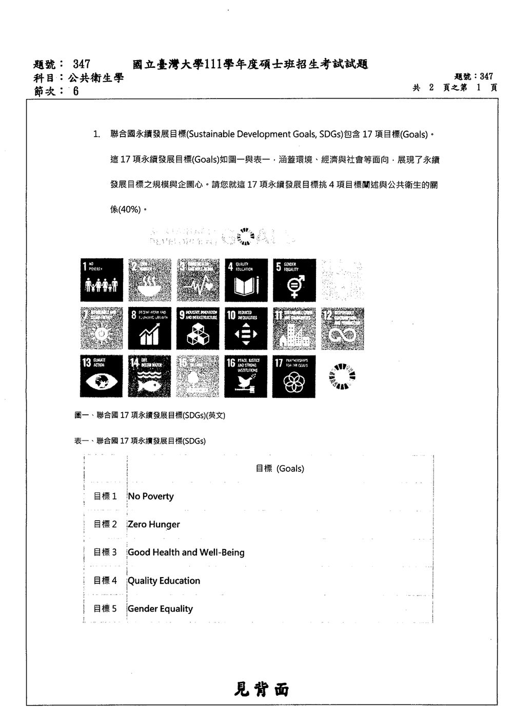 原卷第 1 頁