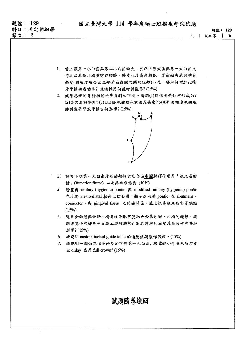 原卷第 1 頁