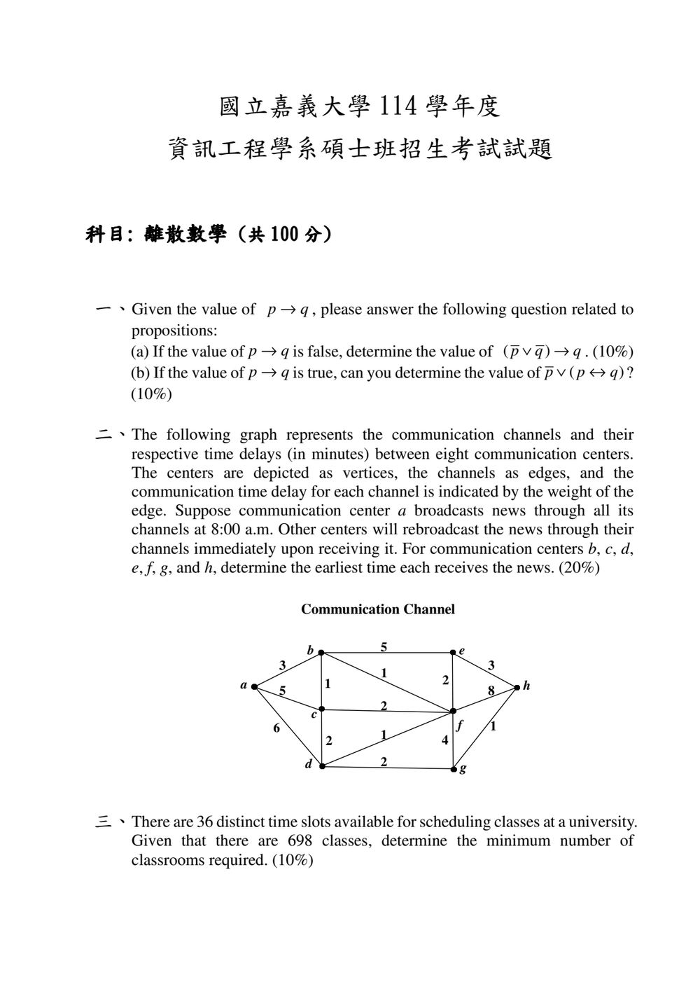 原卷第 1 頁